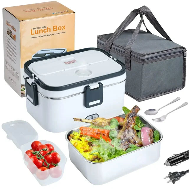 Hot Meals Anywhere: 3-in-1 Electric Lunch Box