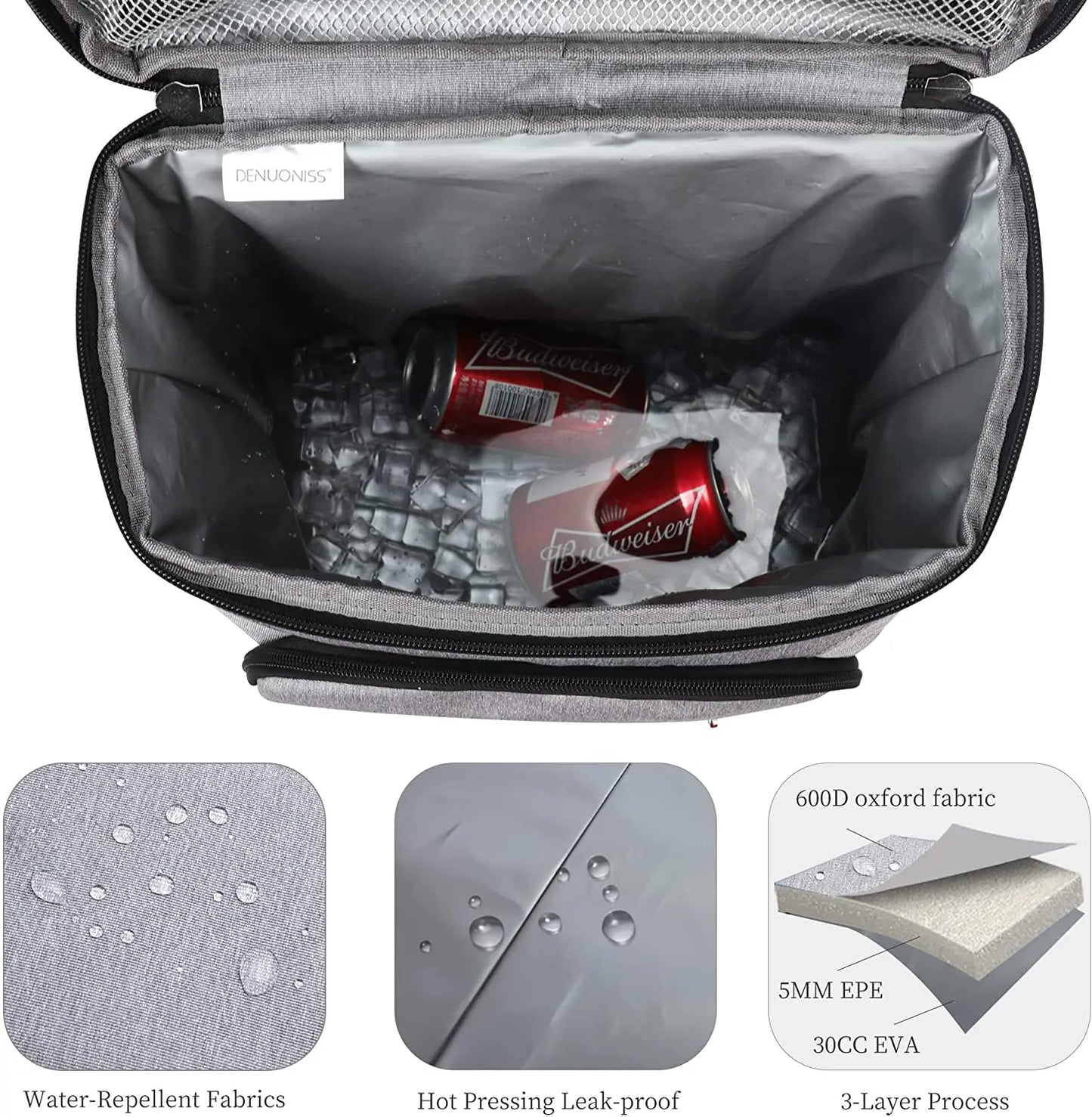 DENUONISS Wine Backpack – Portable 600D Insulated Carrier