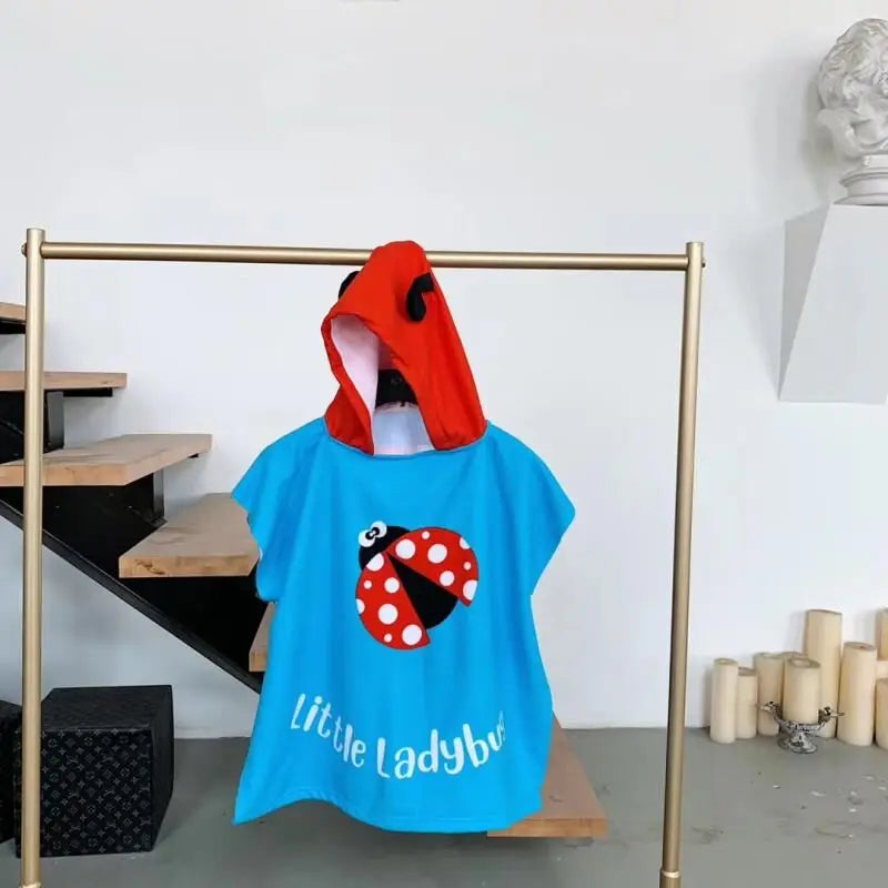 Towel Poncho Kids Cartoon