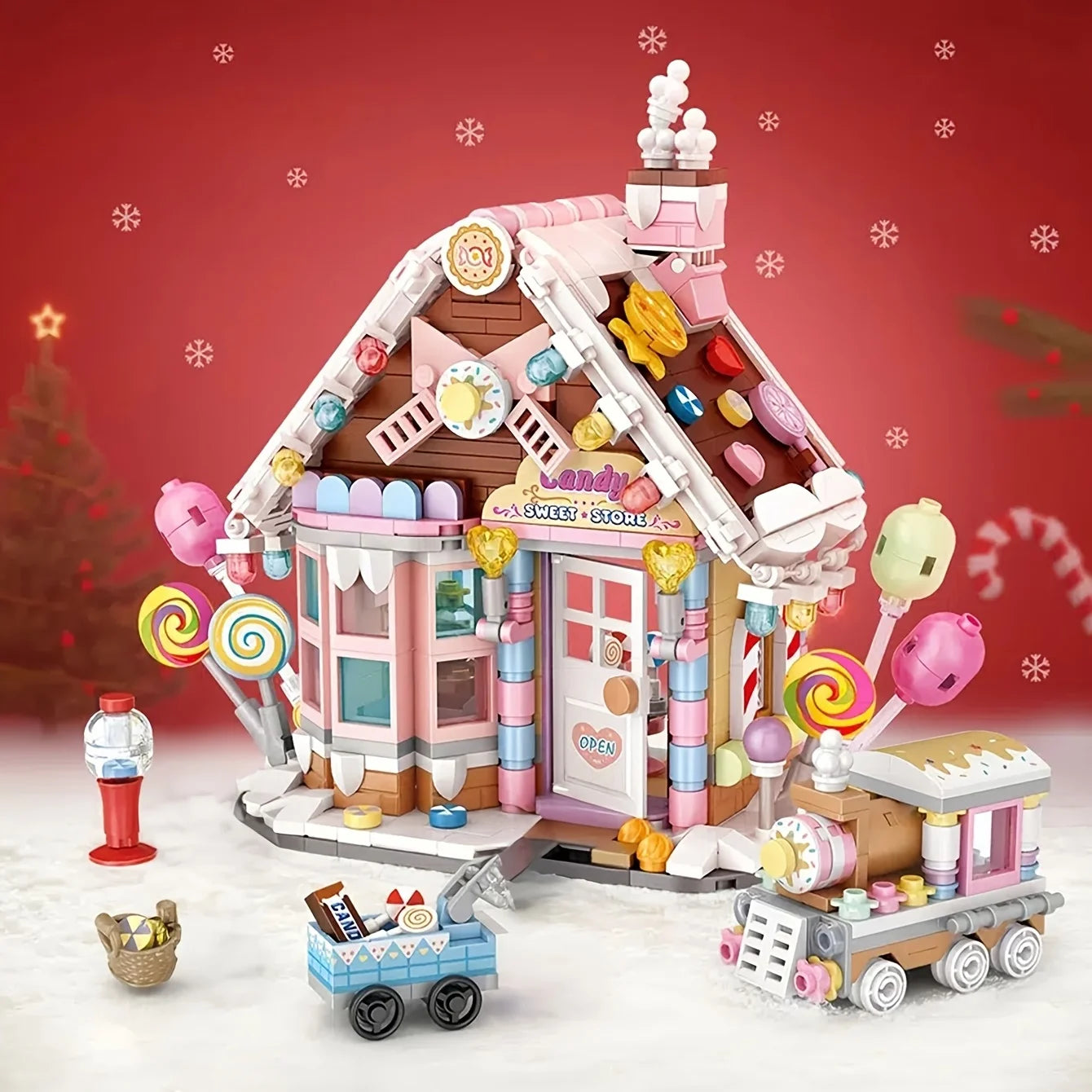 Christmas Candy House Building Blocks