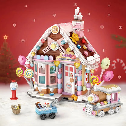Christmas Candy House Building Blocks
