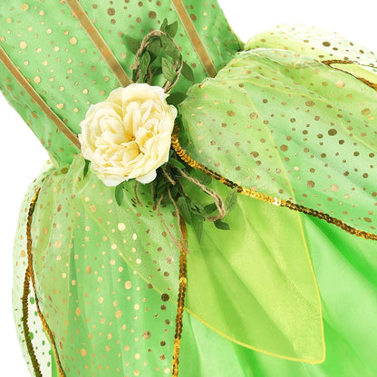 Girls Tinkerbell Fairy Dresses Up