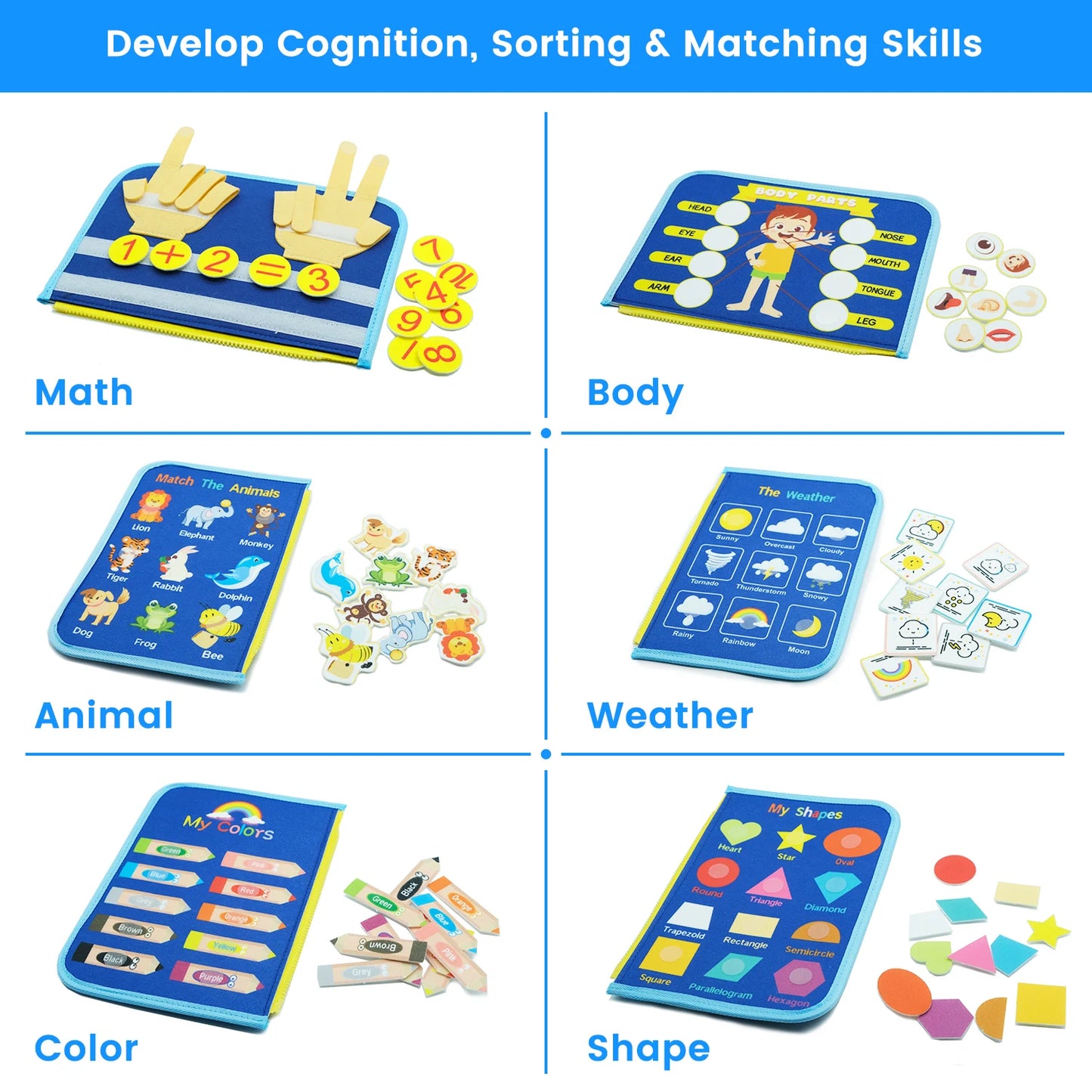 25-in-1 Montessori Sensory Busy Board for Toddlers