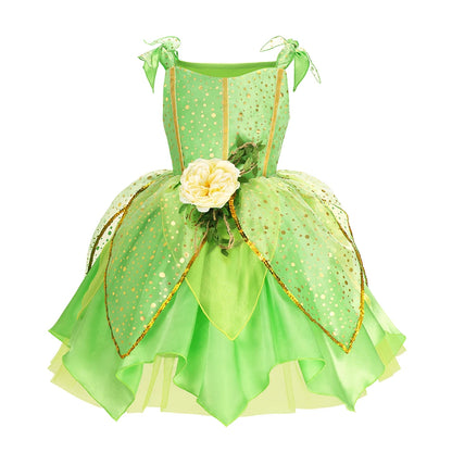 Girls Tinkerbell Fairy Dresses Up