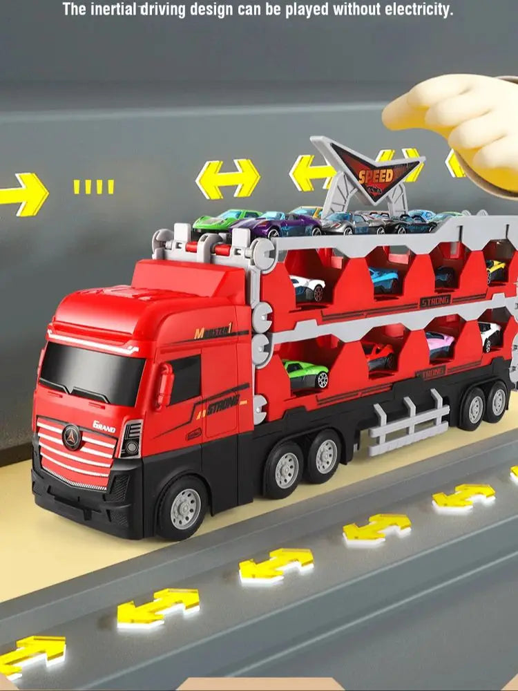 Deformation Ejection Container Truck