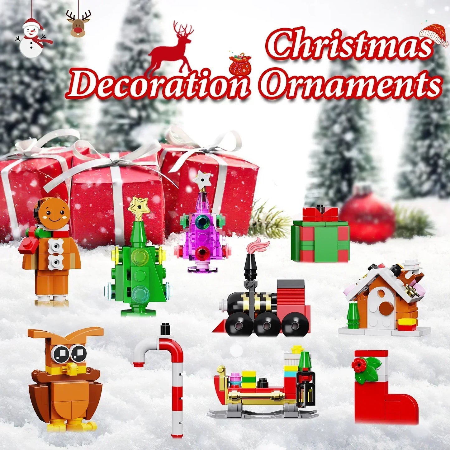 Tree Hanging Decorations Building Blocks