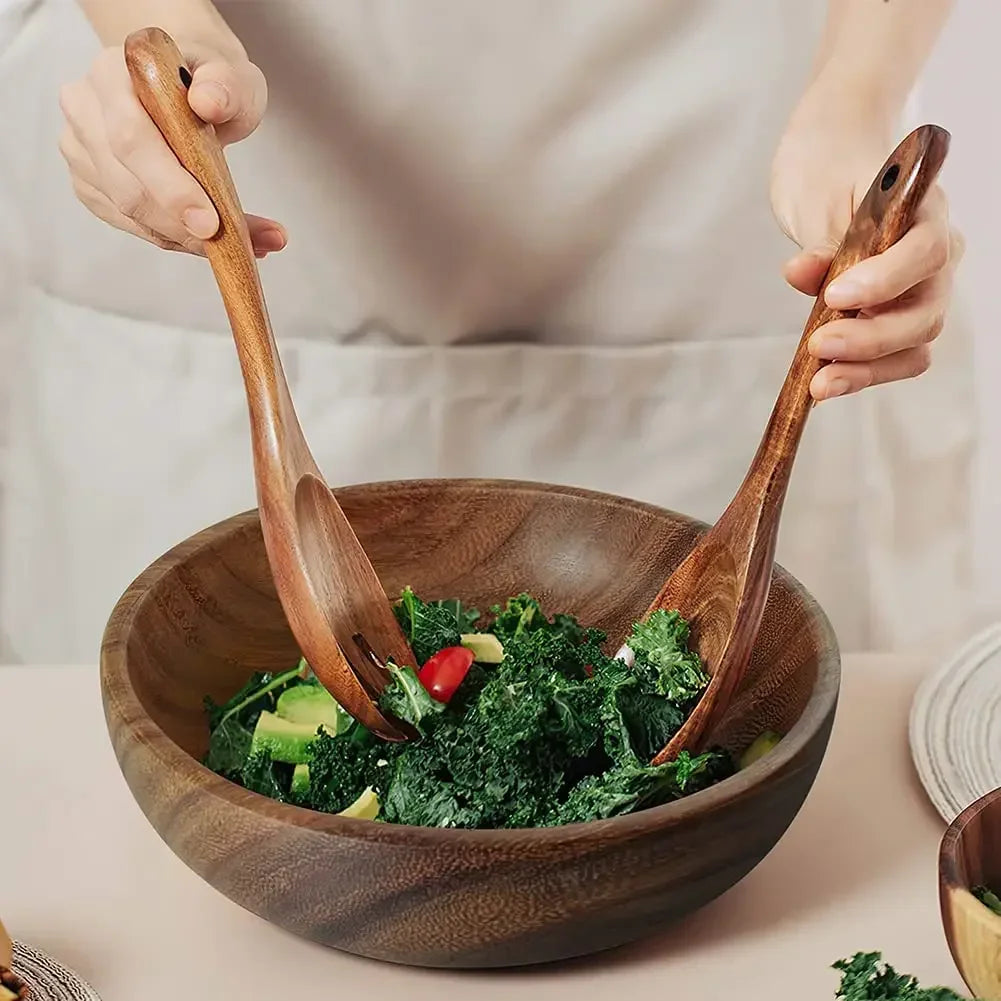 Acacia Wooden Salad Bowl