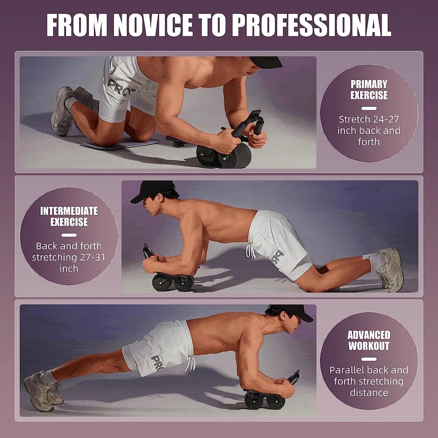 Automatic Abdominal Exercise Roller Wheel