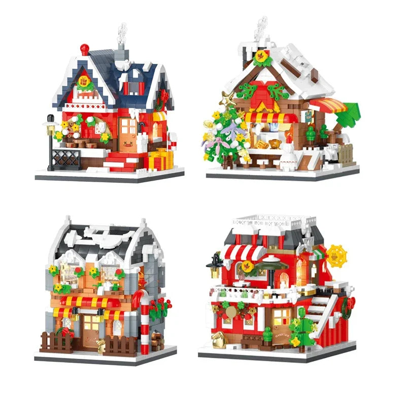 Christmas House Mini Building Block