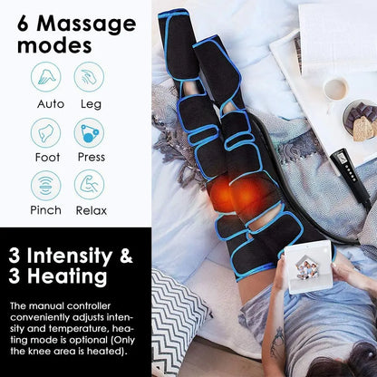 Leg Muscle Relaxer - Air Compression & Vibration Heating Massage