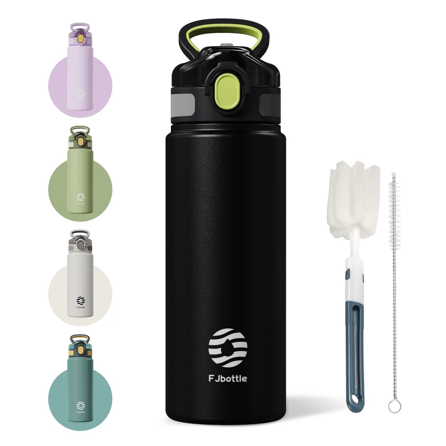 FEIJIAN Stainless Steel Thermal Cup with Straw – 600ml/720ml
