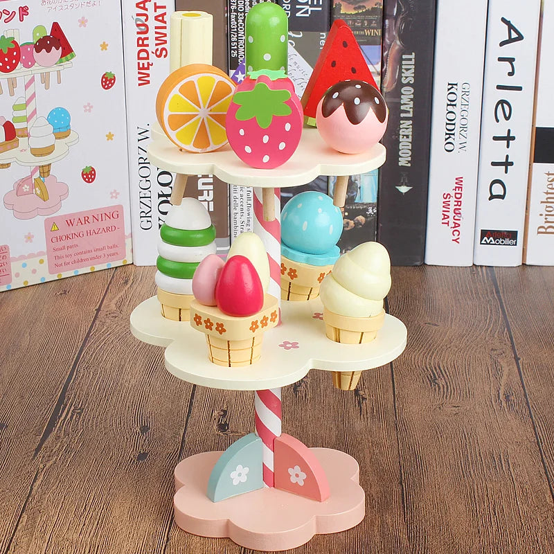 Kids Wooden Food Play Set