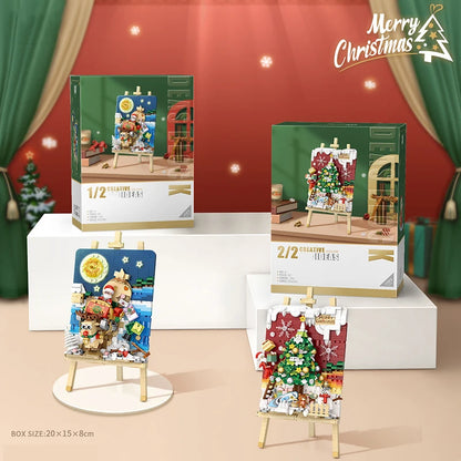 Drawing Puzzle Model Building Blocks
