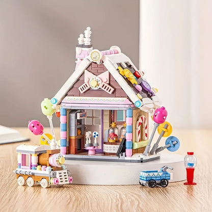 Christmas Candy House Building Blocks
