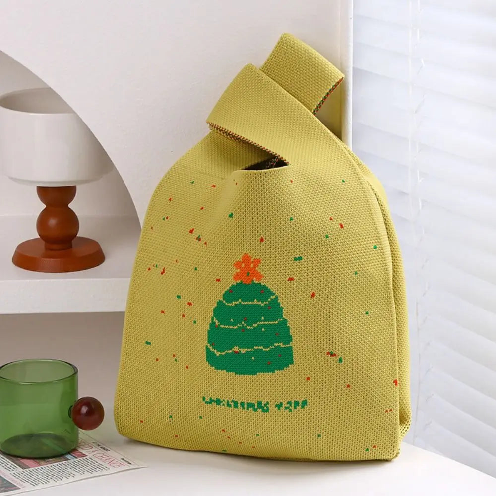 Christmas Handmade Knit Handbag