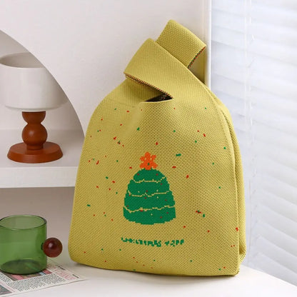 Christmas Handmade Knit Handbag