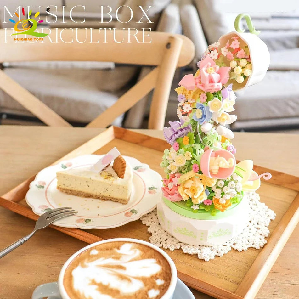 Romantic Flower Lighting Music Box