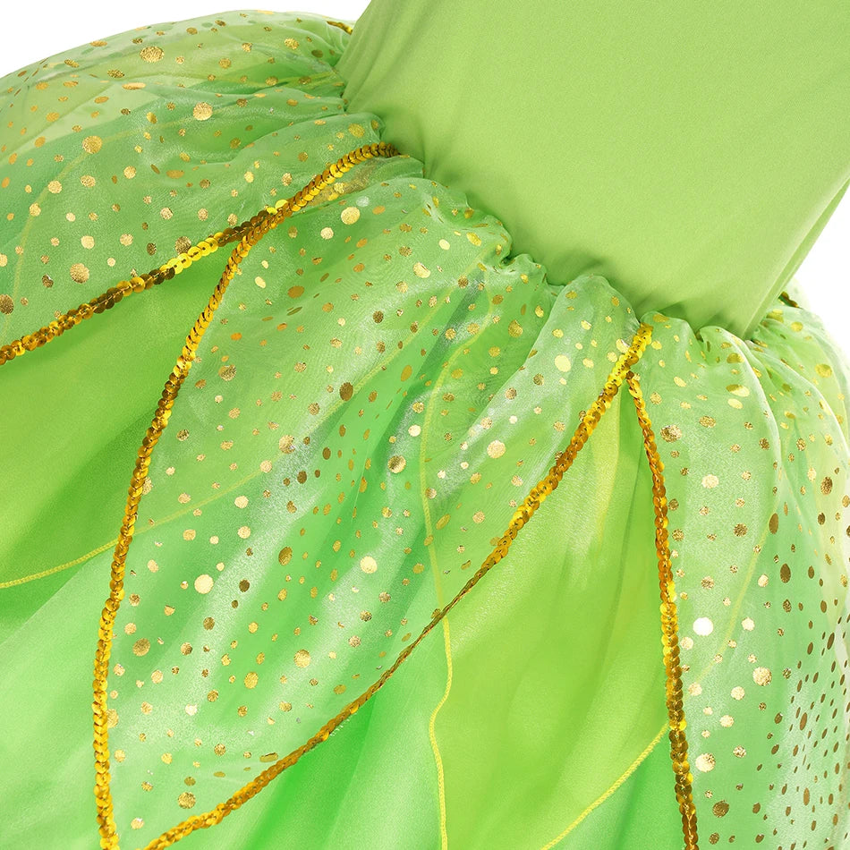Girls Tinkerbell Fairy Dresses Up