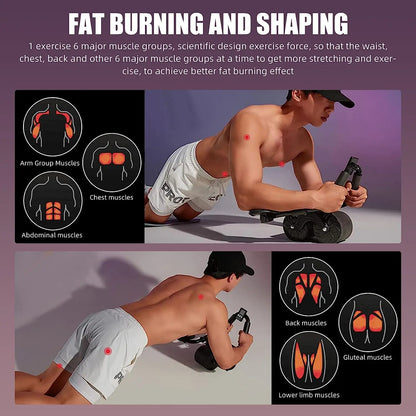 Automatic Abdominal Exercise Roller Wheel