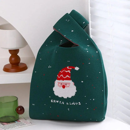 Christmas Handmade Knit Handbag