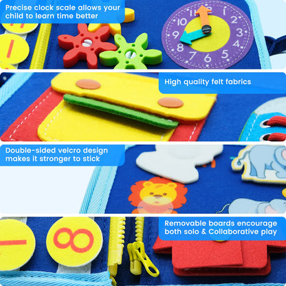 25-in-1 Montessori Sensory Busy Board for Toddlers