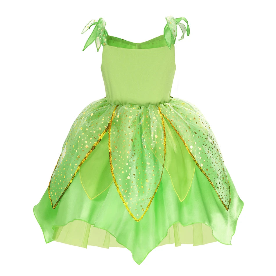 Girls Tinkerbell Fairy Dresses Up