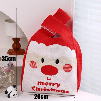 Christmas Handmade Knit Handbag