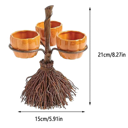 Halloween Pumpkin Snack Bowl Stand
