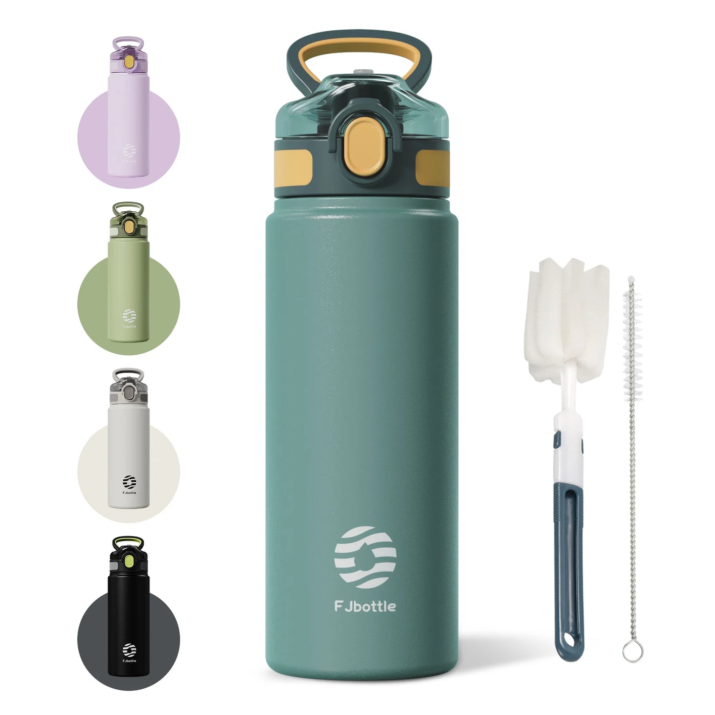 FEIJIAN Stainless Steel Thermal Cup with Straw – 600ml/720ml