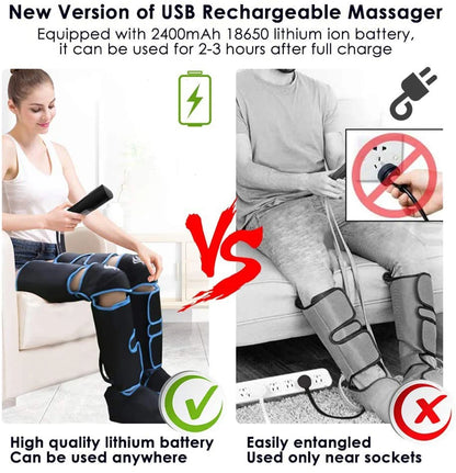 Leg Muscle Relaxer - Air Compression & Vibration Heating Massage