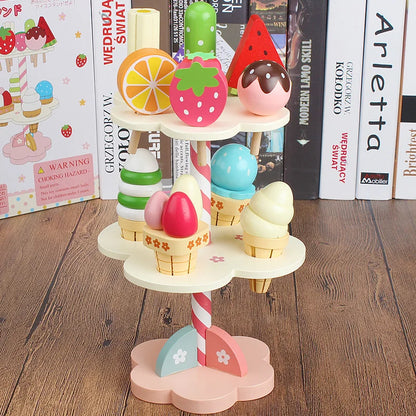 Kids Wooden Food Play Set